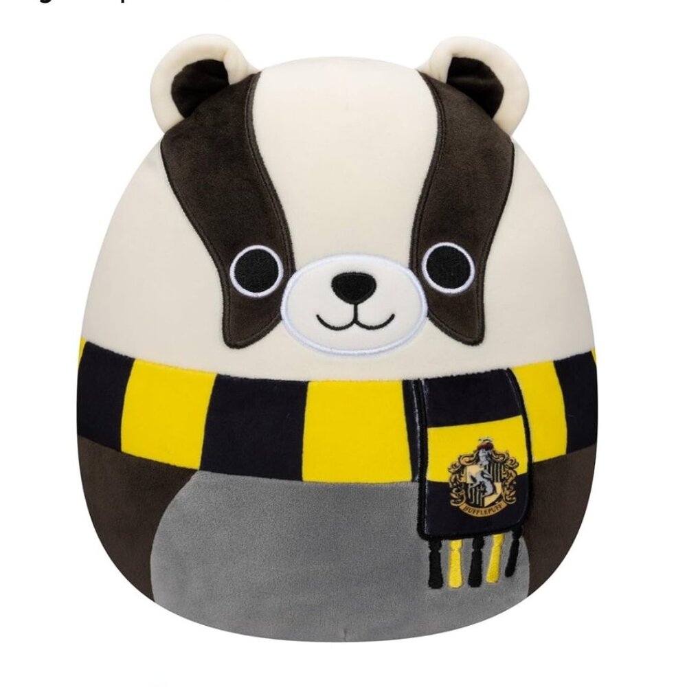 Squishmallows Original‎ Harry Potter 10-Inch Hufflepuff Badger Plush Toy NWT